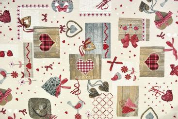 Dekostoff Leinenoptik - Landhaus-Romantik - 280 cm 