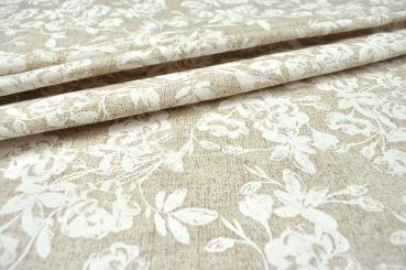Dekostoff Leinenoptik - White Linen - 280 cm 