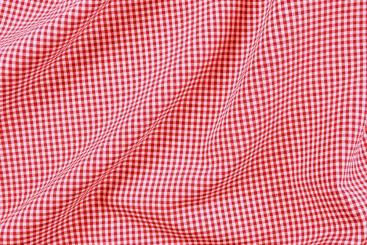 Dekostoff Vichy-Karo 4 mm - 280 cm breit - Rot/Weiß 