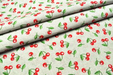 Dekostoff - Sommerkirschen - 280 cm breit 