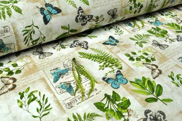 Dekostoff - Poésie Papillon - 280 cm 