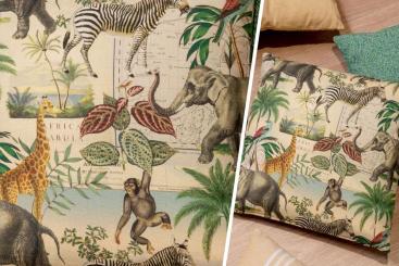 Dekostoff - Dschungel-Tiere - 280 cm 