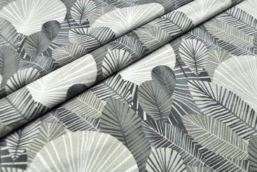 Dekostoff Leinenoptik - Nizza Grey - 280 cm 