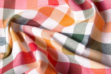 Dekostoff - Karo - 280 cm breit - Bunt 