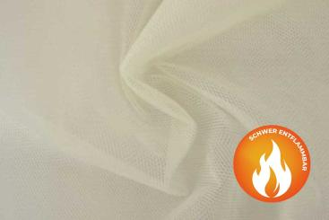 Tüll - schwer entflammbar - 300 cm - Creme 