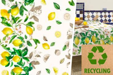 Recycling-Dekostoff - Zitrone 