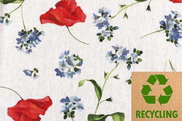 Recycling-Dekostoff - Vergissmeinnicht - 280 cm 