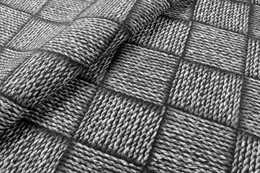 Dekostoff - Flechtoptik - Grau - 280 cm 