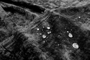 Chenille wasserabweisend - Schwarz - 280 cm 