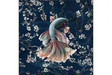 Premium-Samt - Panel - Kampffisch 