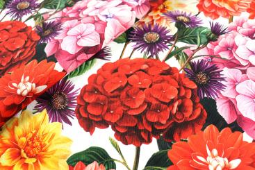 Dekostoff Premium - Prächtige Blumen 