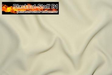 Blackout-Stoff - permanent schwer entflammbar - Creme - 2,0 Meter 