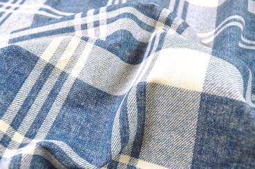 Dekostoff deluxe - British Feeling - Karo - Blau 