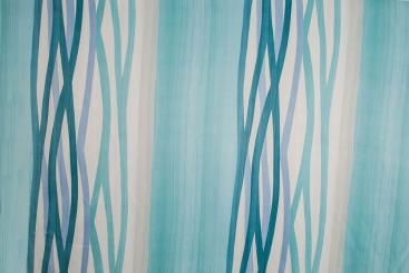 Blackout-Stoff - Fresh Lines - Türkistöne 