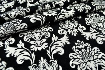 Dekostoff Jacquard - zweiseitig - Barock-Ornament 
