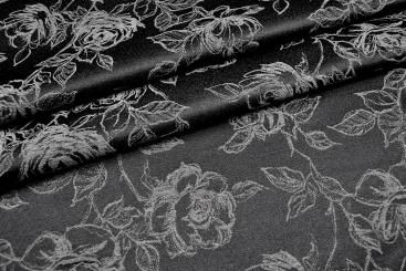 Jacquard Rosen - Schwarz/Anthrazit 