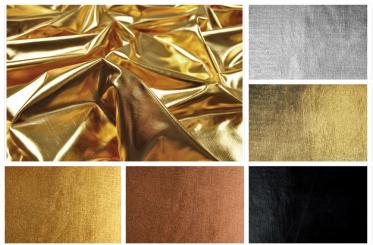 Metallic-Dekostoff - Uni 