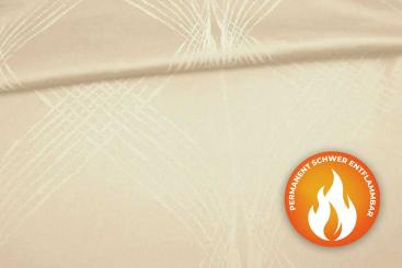 Dekostoff Helix - Trevira CS - Hellbeige/Creme 