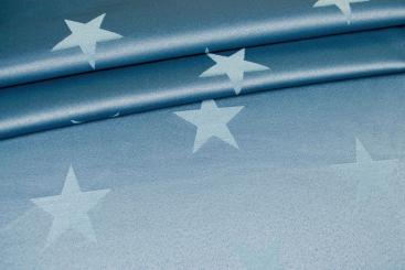 Sternenglanz - Dekostoff Jacquard - Blau/Hellblau 