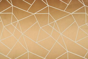 Wende-Dekostoff - New Fashion No. 3 - Goldbraun/Creme - 1,0 Meter 