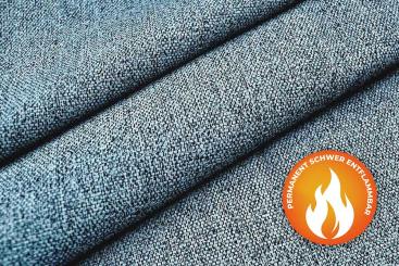 Melange-Jacquard - Trevira CS - Bahama Blau 