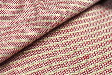 Dekostoff Simply Gold - Streifen - Rot 