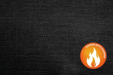 Akustik-Blackout - schwer entflammbar M1 - Schwarz 