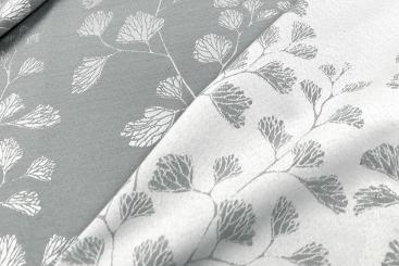 Dekostoff Jacquard beidseitig - Galicia - Grau 