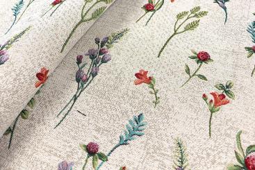 Gobelin Leinenoptik - Blümchen 