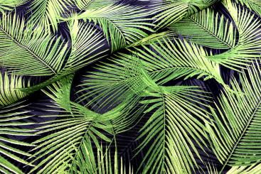 Dekostoff - Palmblätter 