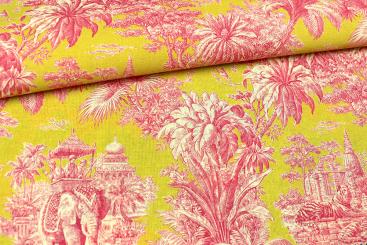 Baumwollstoff - Toile de Jouy - Mayani Rose 