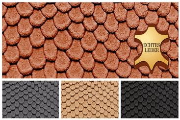 Echtleder-Stück - Viper-Prägung - Croupon 