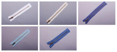 Metall-Reißverschluss nicht teilbar - brüniert - 14 cm 