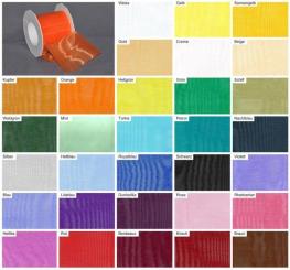 Organzaband 72 mm - 25 m Rolle 