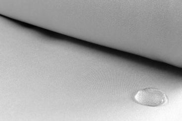 Dekostoff Uni wasserabweisend - Hellgrau 