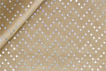 Silberpailletten Pannesamt - Beige 