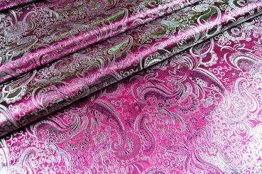 Brokat Maharadscha - Pink/Silber 