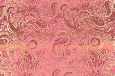 Brokat Maharadscha - Rosa/Gold 