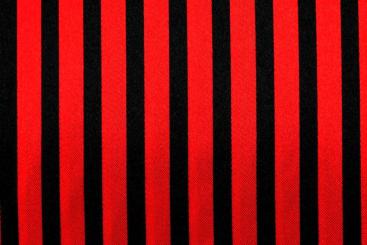 Satin Streifen - Schwarz/Rot 