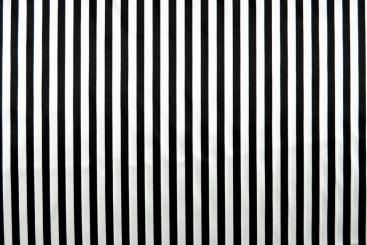 Satin Streifen - Weiß/Schwarz 