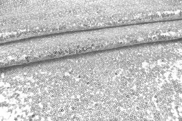 Pailletten-Stoff XS - Silber 