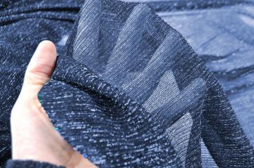 Glitzer-Chiffon - Nachtblau 