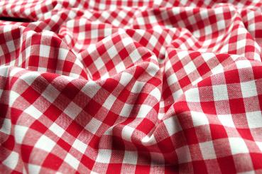 Vichy-Karo 5 mm - reine Baumwolle - Rot 