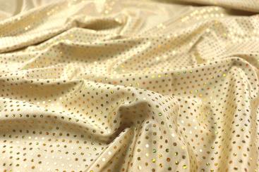 Pailletten-Lycra - Champagner 
