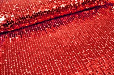 Pailletten-Stoff XL - Rot 