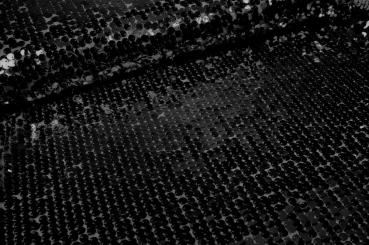Pailletten-Stoff XL - Schwarz 
