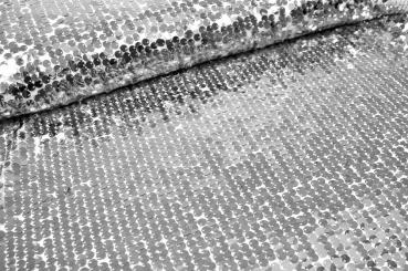 Pailletten-Stoff XL - Silber 