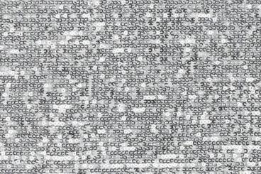 Stretch-Paillettenstoff - Silber 