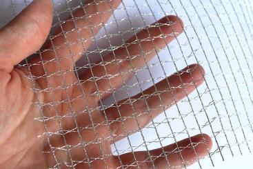 Glitzernetz - Silber 