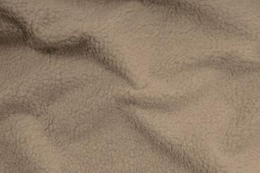 Jersey-Stoff - geraut - Uni Beige